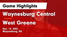 Waynesburg Central  vs West Greene  Game Highlights - Dec. 14, 2023