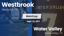 Matchup: Westbrook vs. Water Valley  2017