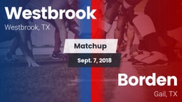 Matchup: Westbrook vs. Borden  2018