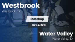 Matchup: Westbrook vs. Water Valley  2018
