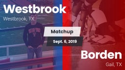 Matchup: Westbrook vs. Borden  2019