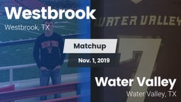 Matchup: Westbrook vs. Water Valley  2019