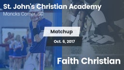 Matchup: St. John's Christian vs. Faith Christian 2017