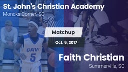 Matchup: St. John's Christian vs. Faith Christian  2017