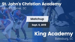 Matchup: St. John's Christian vs. King Academy  2019