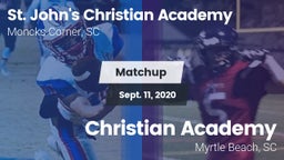 Matchup: St. John's Christian vs. Christian Academy  2020