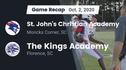 Recap: St. John's Christian Academy  vs. The Kings Academy 2020