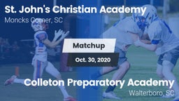 Matchup: St. John's Christian vs. Colleton Preparatory Academy 2020