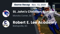 Recap: St. John's Christian Academy  vs. Robert E. Lee Academy 2020