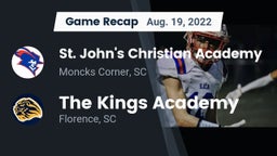 Recap: St. John's Christian Academy  vs. The Kings Academy 2022