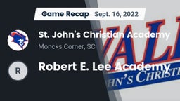 Recap: St. John's Christian Academy  vs. Robert E. Lee Academy 2022