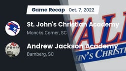 Recap: St. John's Christian Academy  vs.  Andrew Jackson Academy 2022