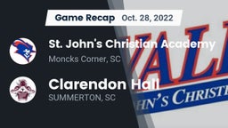 Recap: St. John's Christian Academy  vs. Clarendon Hall 2022