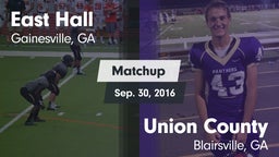 Matchup: East Hall vs. Union County  2016