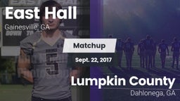 Matchup: East Hall vs. Lumpkin County  2017