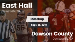 Matchup: East Hall vs. Dawson County  2018