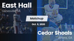 Matchup: East Hall vs. Cedar Shoals   2020