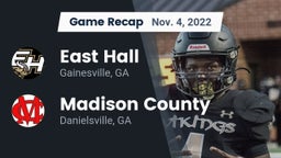 Recap: East Hall  vs. Madison County  2022