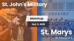 Matchup: St. John's Military vs. St. Marys  2018