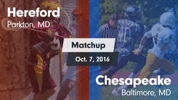 Matchup: Hereford vs. Chesapeake  2016