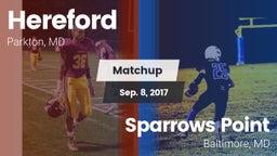 Matchup: Hereford vs. Sparrows Point  2017