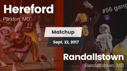 Matchup: Hereford vs. Randallstown  2017