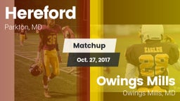 Matchup: Hereford vs. Owings Mills  2017