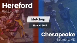 Matchup: Hereford vs. Chesapeake  2017