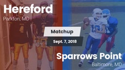 Matchup: Hereford vs. Sparrows Point  2018