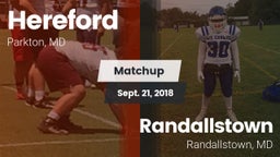 Matchup: Hereford vs. Randallstown  2018