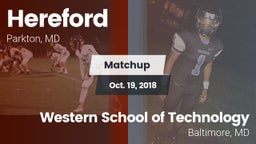 Matchup: Hereford vs. Western School of Technology 2018