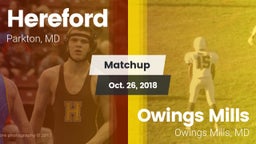 Matchup: Hereford vs. Owings Mills  2018
