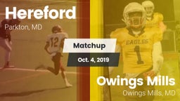 Matchup: Hereford vs. Owings Mills  2019