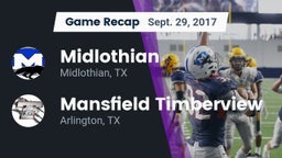 Recap: Midlothian  vs. Mansfield Timberview  2017
