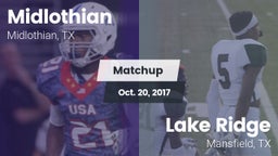 Matchup: Midlothian High vs. Lake Ridge  2017