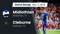 Recap: Midlothian  vs. Cleburne  2018