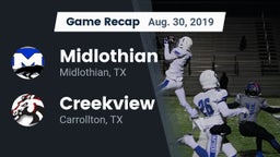Recap: Midlothian  vs. Creekview  2019