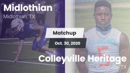 Matchup: Midlothian High vs. Colleyville Heritage  2020