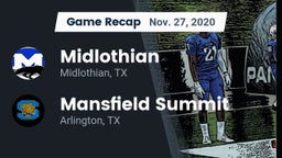 Recap: Midlothian  vs. Mansfield Summit  2020