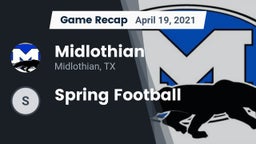 Recap: Midlothian  vs. Spring Football 2021