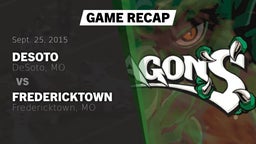 Recap: DeSoto  vs. Fredericktown  2015