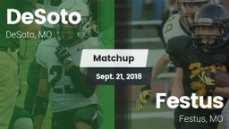 Matchup: DeSoto vs. Festus  2018