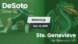 Matchup: DeSoto vs. Ste. Genevieve  2018