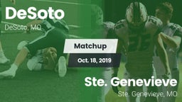 Matchup: DeSoto vs. Ste. Genevieve  2019