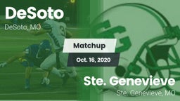 Matchup: DeSoto vs. Ste. Genevieve  2020