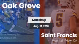 Matchup: Oak Grove vs. Saint Francis  2018