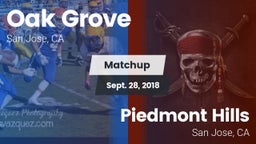 Matchup: Oak Grove vs. Piedmont Hills  2018