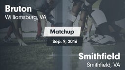 Matchup: Bruton vs. Smithfield  2016