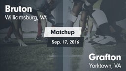 Matchup: Bruton vs. Grafton  2016