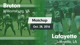 Matchup: Bruton vs. Lafayette  2016